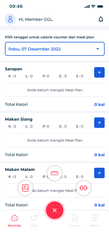 Goals & Body Measurement screenshot 4